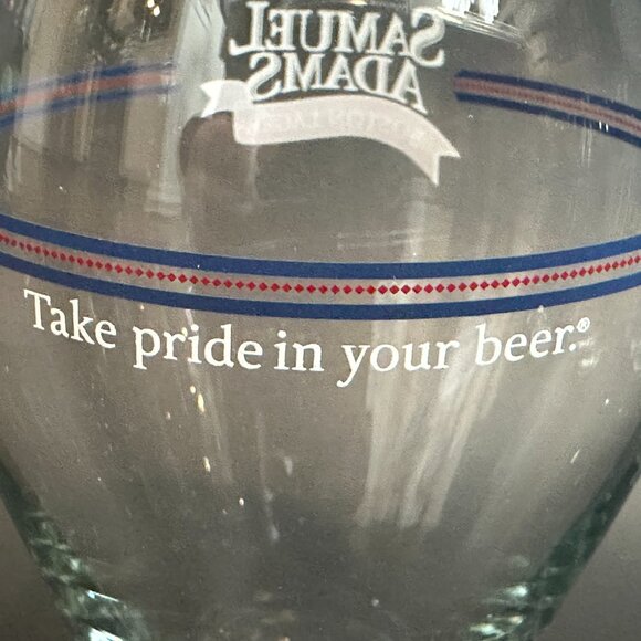 4 New! Samuel Adams Boston Lager Glass 16 Oz -Take Pride In Your Beer- Slovenia - Picture 7 of 8